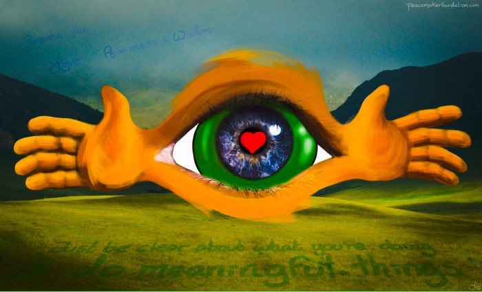 awareness + helpfulness, iPad picture, Procreate