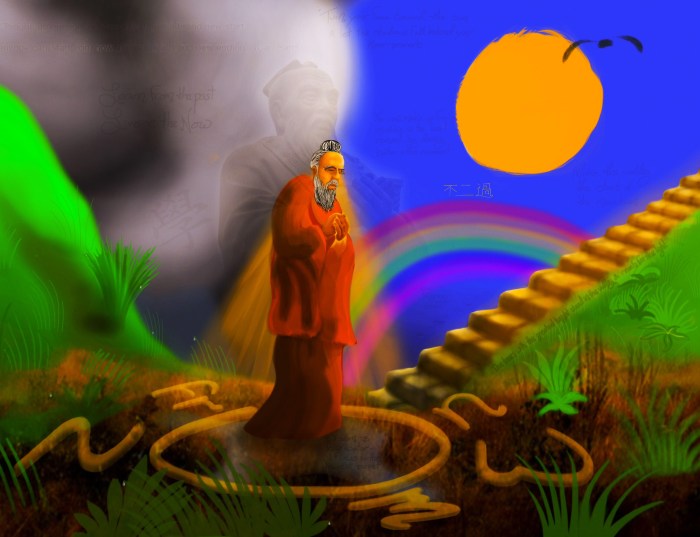 Live & Learn, Confucian repentance, Only way is up, recovery, presence, procreate picture, ipad artwork
