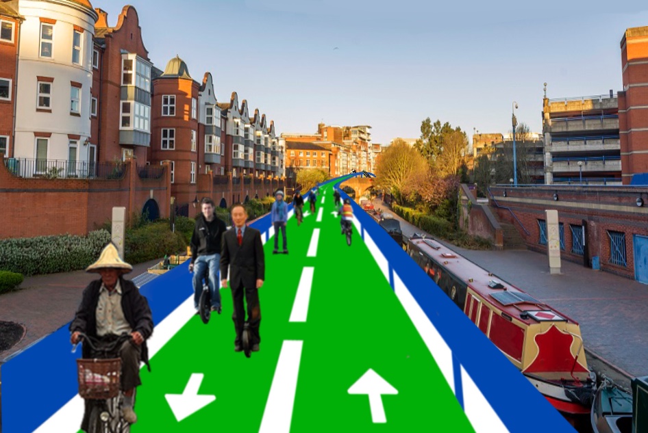 Bike Lanes Over The Canals